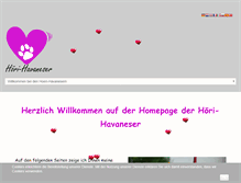 Tablet Screenshot of hoeri-havaneser.de